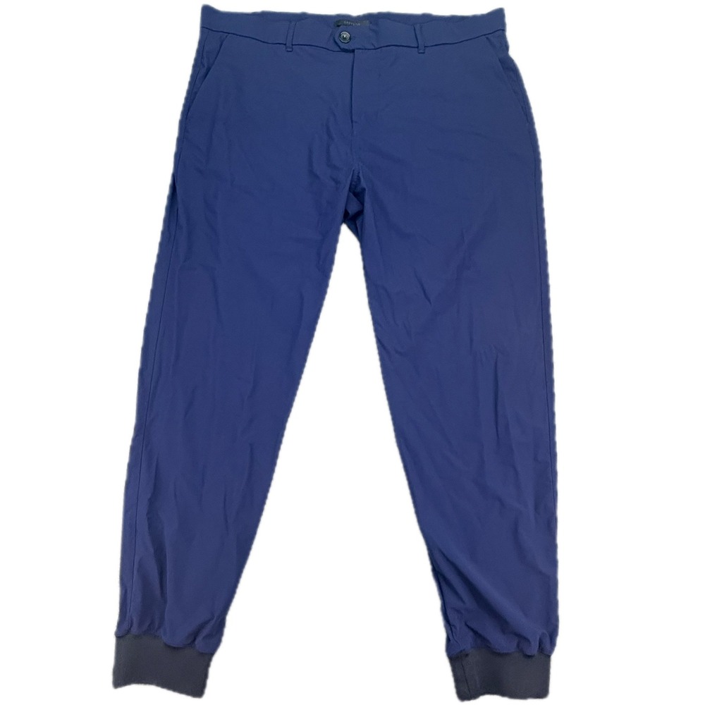 Greyson Jogger Pants Mens 40 Navy Blue Montauk Performance Golf Tapered